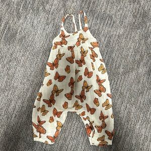 Angel Dear Monarch Butterfly Tie-Back Romper